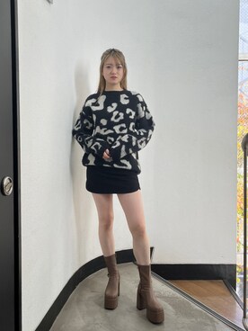 片岡玲菜さん（レディース・165cm）の冬コーディネート