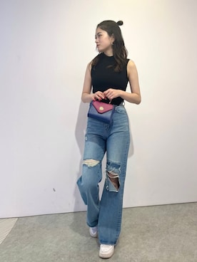 片岡玲菜さん（レディース・165cm）の夏コーディネート