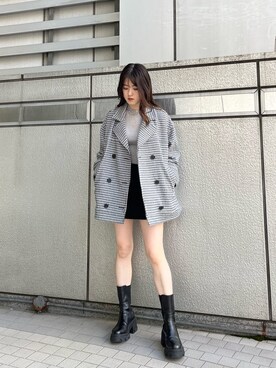 片岡玲菜さん（レディース・165cm）の秋コーディネート