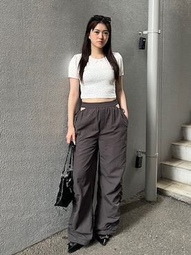 片岡玲菜さん(レディース・165cm)の夏コーディネート