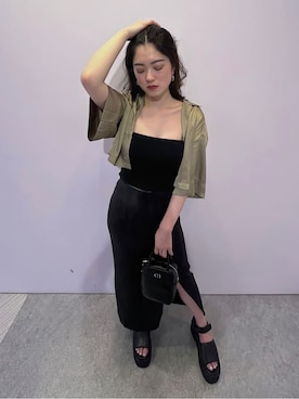 片岡玲菜さん（レディース・165cm）の夏コーディネート