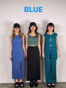 「スリットワンピ」｜片岡玲菜さん（レディース・165cm）の春コーディネート