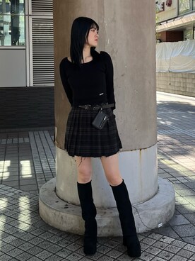 片岡玲菜さん（レディース・165cm）の秋コーディネート