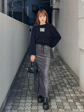 片岡玲菜さん（レディース・165cm）の秋コーディネート