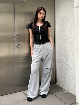 片岡玲菜さん(レディース・165cm)の夏コーディネート