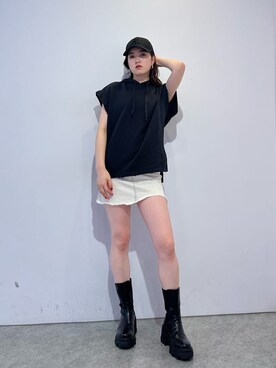 片岡玲菜さん（レディース・165cm）の夏コーディネート