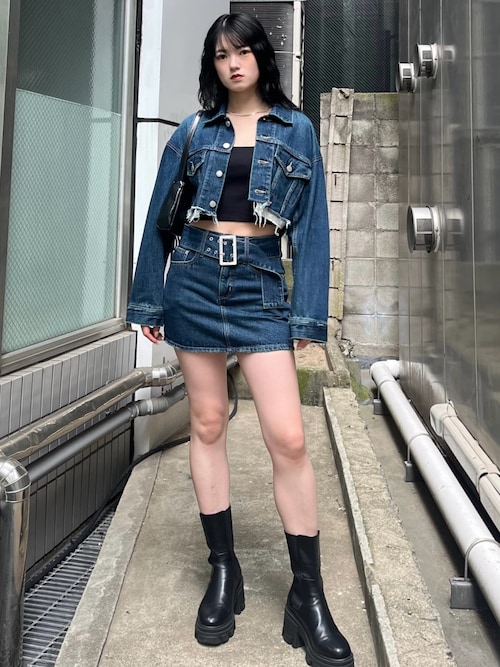 EMODA片岡玲菜さんのデニムスカートを使ったコーディネート - ZOZOTOWN