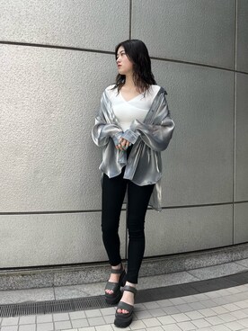 片岡玲菜さん(レディース・165cm)の夏コーディネート