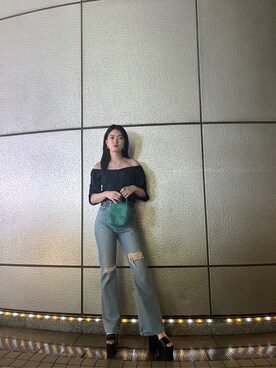 片岡玲菜さん(レディース・165cm)の春コーディネート