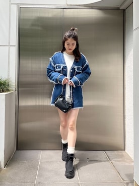 片岡玲菜さん（レディース・165cm）の秋コーディネート