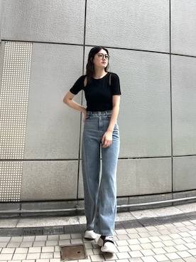 片岡玲菜さん（レディース・165cm）の夏コーディネート