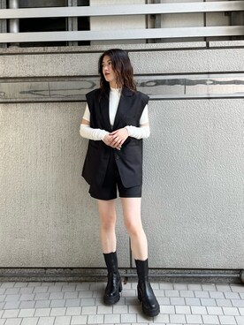 片岡玲菜さん（レディース・165cm）の夏コーディネート