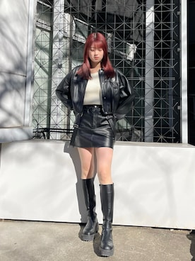 片岡玲菜さん（レディース・165cm）の冬コーディネート