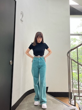 片岡玲菜さん（レディース・165cm）の夏コーディネート