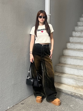 片岡玲菜さん(レディース・165cm)の夏コーディネート
