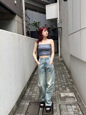 片岡玲菜さん(レディース・165cm)の夏コーディネート