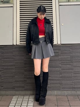 片岡玲菜さん（レディース・165cm）の秋コーディネート