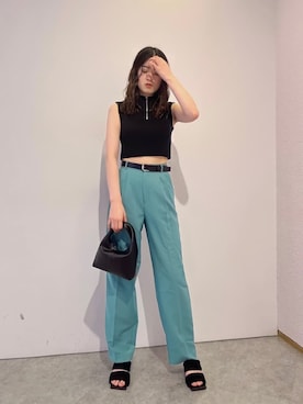 片岡玲菜さん(レディース・165cm)の夏コーディネート