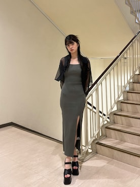 片岡玲菜さん（レディース・165cm）の夏コーディネート