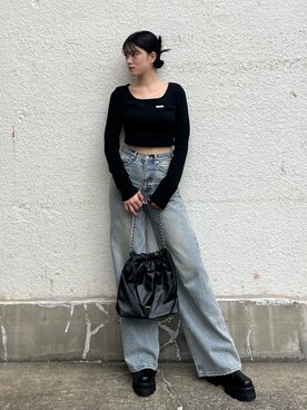 片岡玲菜さん(レディース・165cm)の夏コーディネート