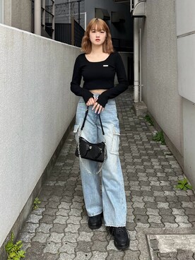 片岡玲菜さん（レディース・165cm）の春コーディネート