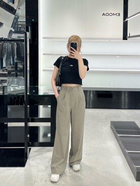 片岡玲菜さん（レディース・165cm）の春コーディネート