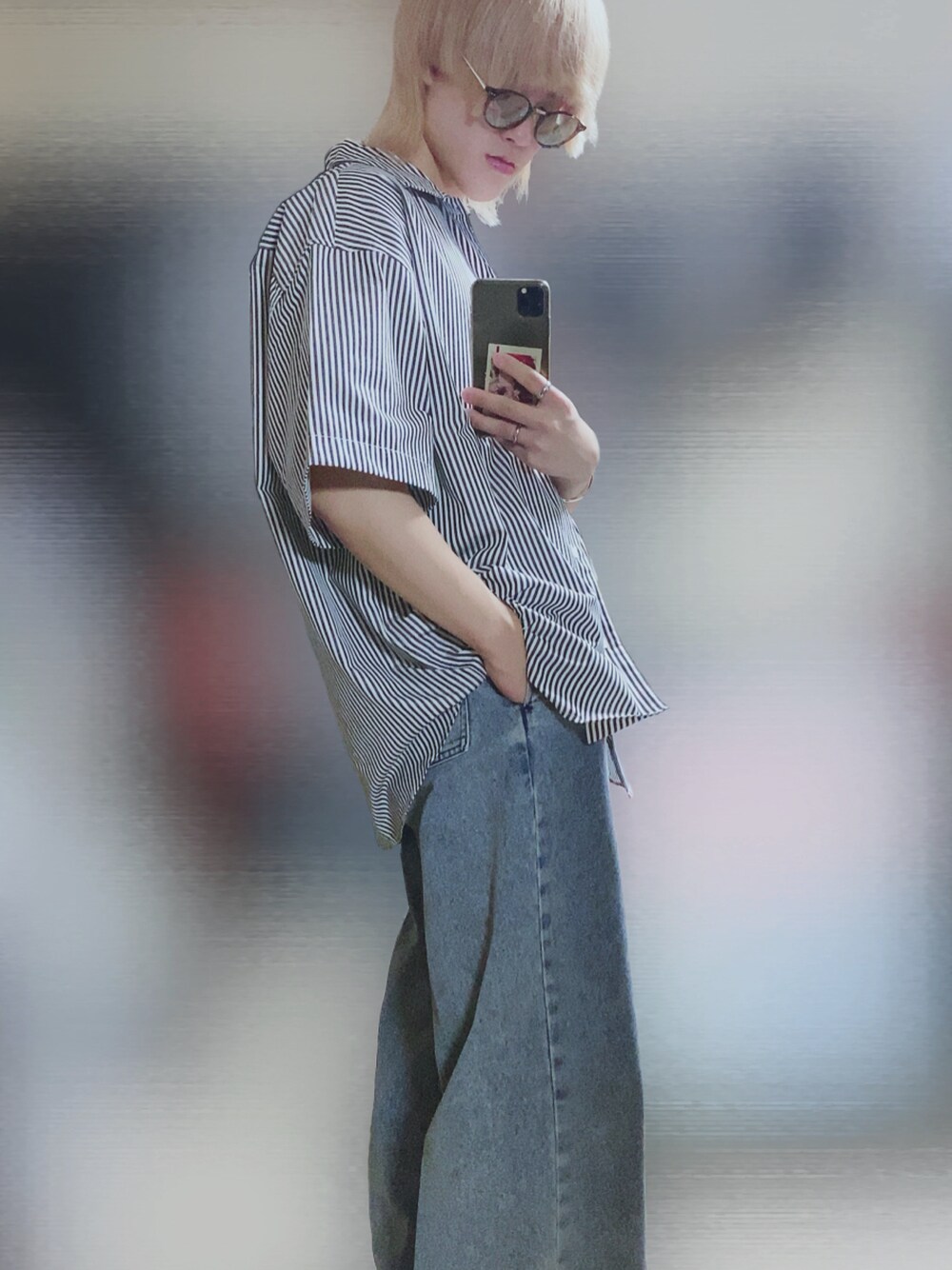 adree（アドリー）の「ring zip original logo wide belt