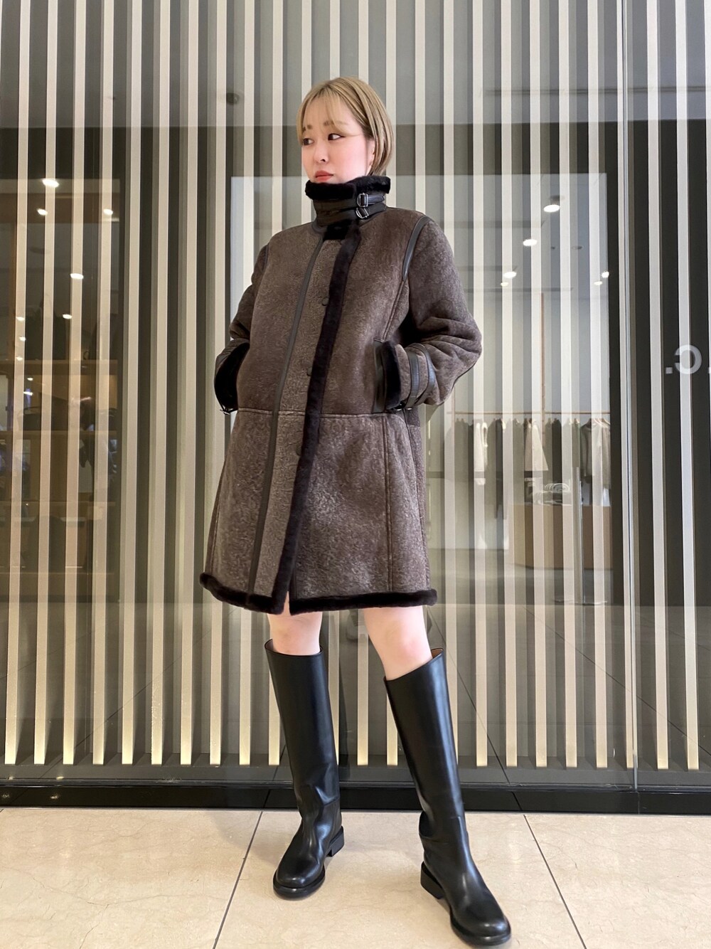 エンポリオアルマーニ ムートンコート 48 EMPORIO ARMANI エンポリオ