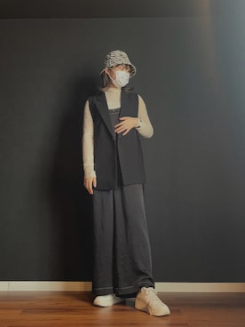 「united arrows」｜「アイテム（オールインワン・サロペット）」を使った、4kitamuuuuさん（レディース・163cm）の春コーディネート
