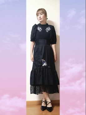 「axes femme（アクシーズファム）のアイテム（Tシャツ/カットソー）」を使った、kuronekokuro00さん（レディース・158cm）の秋コーディネート