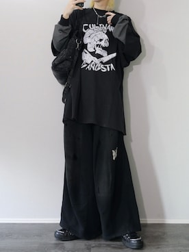 「XU（エックスユー）のアイテム」を使った、96ladさん（メンズ・176cm）の春コーディネート