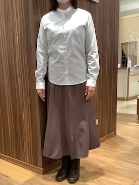 「クレリック」｜BRICK HOUSE シャツ工房 南砂町スナモ店さん（レディース・161cm）の秋コーディネート