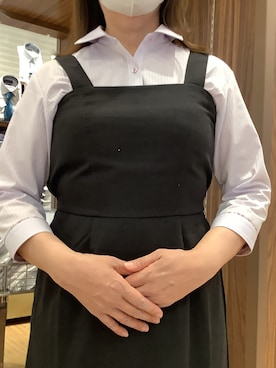 「アイテム（ビジネスシャツ）」を使った、BRICK HOUSE シャツ工房 南砂町スナモ店さん（レディース・161cm）の春コーディネート