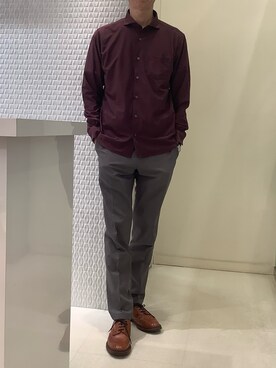 BRICK HOUSE シャツ工房 甲斐双葉ラザウォーク店さん（メンズ・177cm）の春コーディネート
