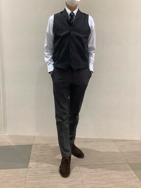 BRICK HOUSE シャツ工房 甲斐双葉ラザウォーク店さん（メンズ・177cm）の秋コーディネート