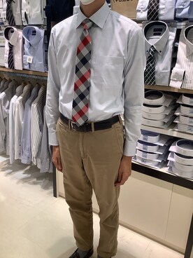 BRICK HOUSE シャツ工房 甲斐双葉ラザウォーク店さん（メンズ・177cm）の秋コーディネート