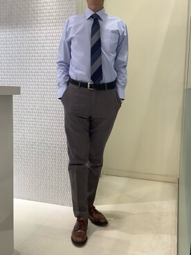 BRICK HOUSE シャツ工房 甲斐双葉ラザウォーク店さん(メンズ・177cm)の春コーディネート