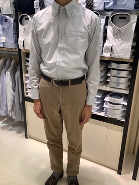 BRICK HOUSE シャツ工房 甲斐双葉ラザウォーク店さん（メンズ・177cm）の秋コーディネート