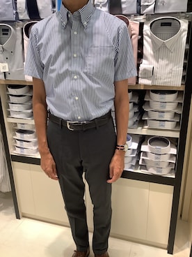 BRICK HOUSE シャツ工房 甲斐双葉ラザウォーク店さん（メンズ・177cm）の夏コーディネート