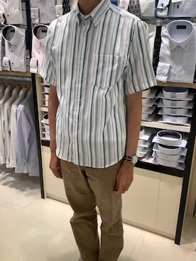 BRICK HOUSE シャツ工房 甲斐双葉ラザウォーク店さん（メンズ・177cm）の夏コーディネート