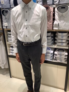 BRICK HOUSE シャツ工房 甲斐双葉ラザウォーク店さん（メンズ・177cm）の秋コーディネート
