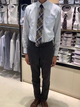 BRICK HOUSE シャツ工房 甲斐双葉ラザウォーク店さん(メンズ・177cm)の秋コーディネート