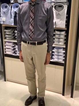 BRICK HOUSE シャツ工房 甲斐双葉ラザウォーク店さん（メンズ・177cm）の秋コーディネート