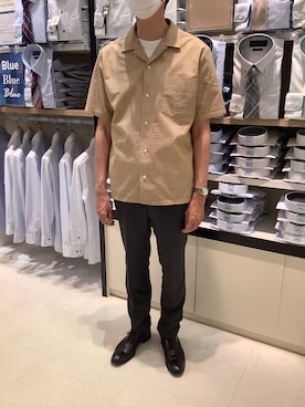 「トレンド」｜BRICK HOUSE シャツ工房 甲斐双葉ラザウォーク店さん（メンズ・177cm）の春コーディネート