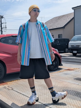 「POLICE（ポリス）のアイテム」を使った、wさん（メンズ・170cm）の春コーディネート