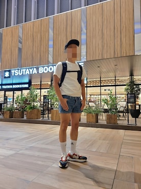 「HERE'S（HERE'S）のアイテム（パンツ）」を使った、wさん（メンズ・170cm）の夏コーディネート