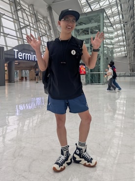 「アイテム（レッグウェア）」を使った、wさん（メンズ・170cm）の夏コーディネート