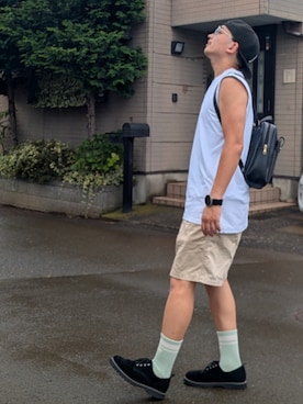 「GLOBAL WORK（グローバルワーク）のアイテム」を使った、wさん（メンズ・170cm）の夏コーディネート