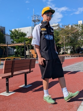 「POLICE（ポリス）のアイテム」を使った、wさん（メンズ・170cm）の春コーディネート