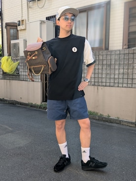 「POLICE（ポリス）のアイテム」を使った、wさん（メンズ・170cm）の春コーディネート